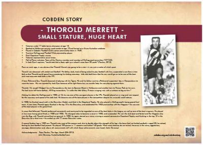 Thorold Merrett plaque