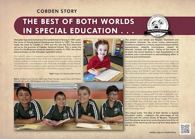 Hampden Specialist School plaque