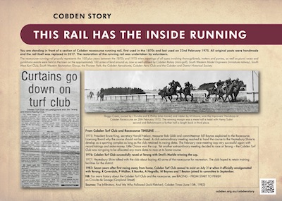 Running Rail plaque
