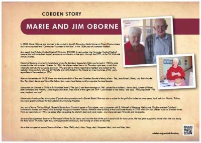 Marie and Jim Oborne